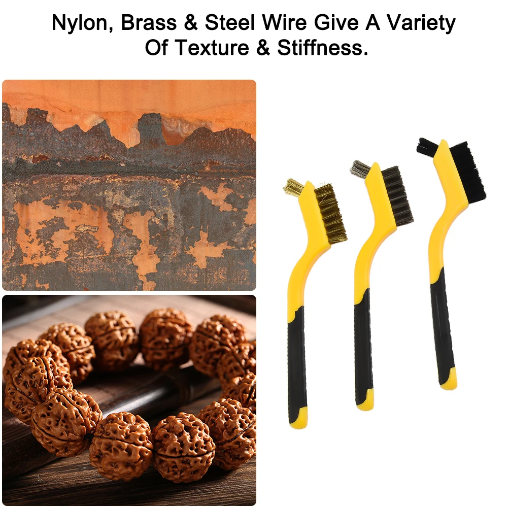Industrial Metal Burring Brush Cleaning Brush Steel Wire Brush Paint Rust Remover 3pcs Rust Brush Stainless Steel
Industrial Metal Burring Brush Cleaning Brush Steel Wire Brush Paint Rust Remover 3pcs Rust Brush Stainless Steel