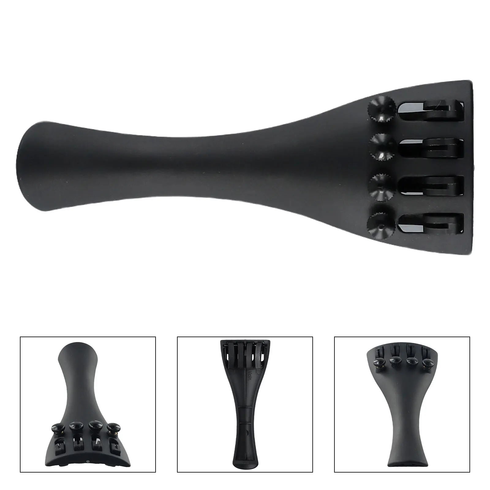 Violin Tail Tailgut Tailpiece Adjuster 1 PC 10.9*4.2*1.6cm 18.3g Black Carbon Fiber Material Copper Nuts Hot Sale
Violin Tail Tailgut Tailpiece Adjuster 1 PC 10.9*4.2*1.6cm 18.3g Black Carbon Fiber Material Copper Nuts Hot Sale