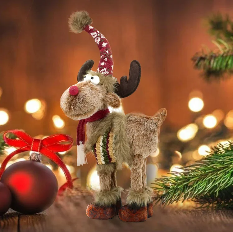 home idea new product cheap low price stuffed plush reindeer plush toy with red scarf for christmas decor
home idea new product cheap low price stuffed plush reindeer plush toy with red scarf for christmas decor