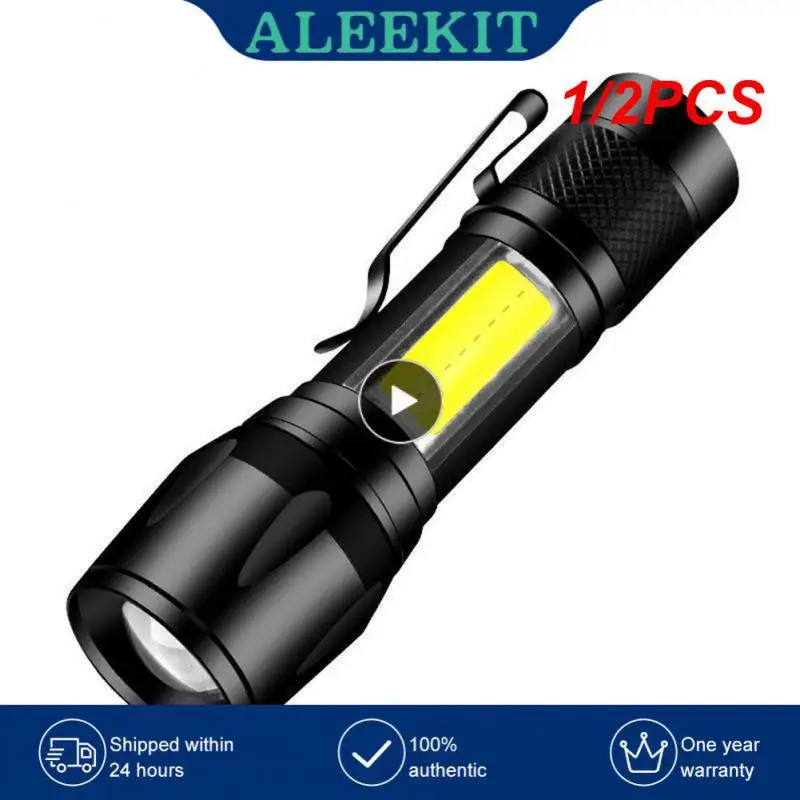 1/2PCS Zoom Mini Led Flashlight XP-G Q5 Flash Light Lantern Portable rechargeable Glare COB Flashlight Outdoor Camping
1/2PCS Zoom Mini Led Flashlight XP-G Q5 Flash Light Lantern Portable rechargeable Glare COB Flashlight Outdoor Camping