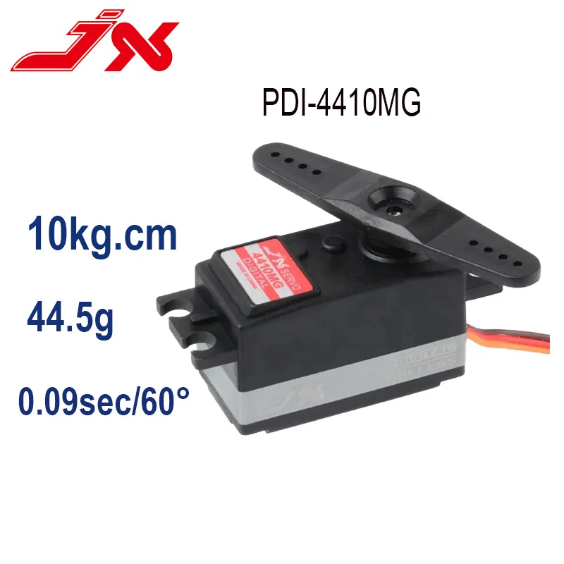 JX PDI-4410MG Low Profile Servo 10Kg High Precision Metal Gear Standard Coreless Digital Servo 120 Degree For 1/8 1/10 RC Car
JX PDI-4410MG Low Profile Servo 10Kg High Precision Metal Gear Standard Coreless Digital Servo 120 Degree For 1/8 1/10 RC Car