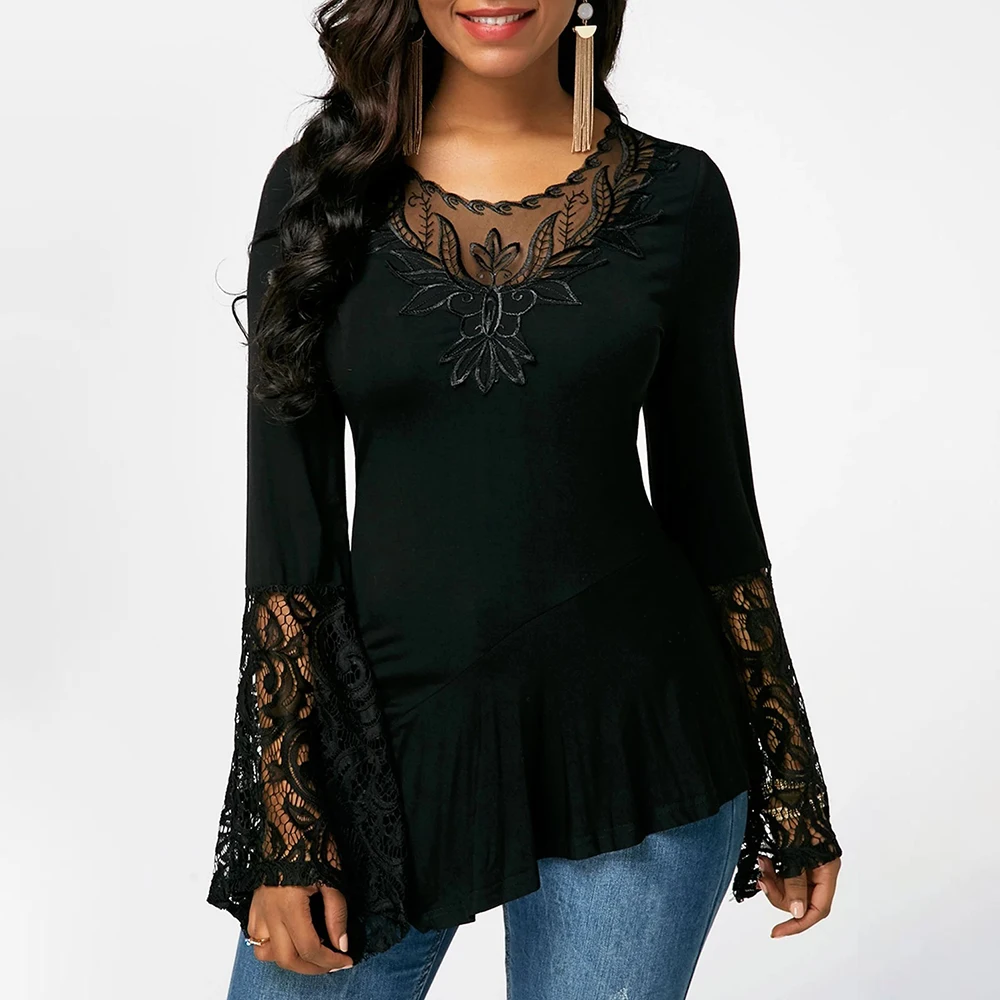 Lace T -shirt Tops for Women Clothing Long Sleeve Y2k Clothes Pullover Korean CropT-shirt Streetwear Female Clothing for Girl
Lace T -shirt Tops for Women Clothing Long Sleeve Y2k Clothes Pullover Korean CropT-shirt Streetwear Female Clothing for Girl