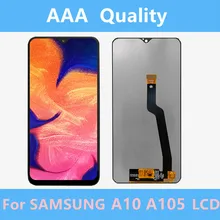 Ensemble écran tactile LCD de remplacement, 6.2 pouces, avec pack de service, pour Samsung Galaxy A10 A105 A105F SM-A105F, Original=