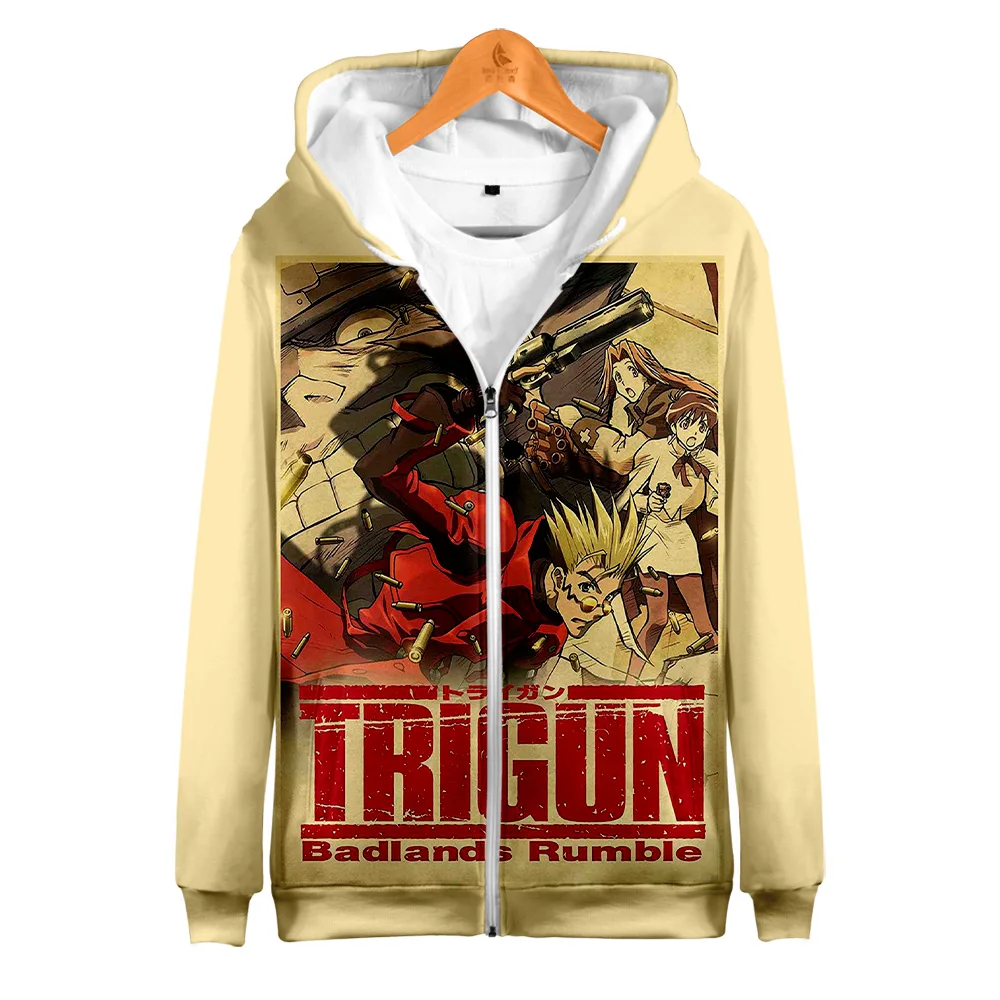 Trigun Stampede Anime Zipper Sweatshirt Long Sleeve Women Men's Hoodie Harajuku Streetwear 2023 New Japan Manga 3D Clothes
Trigun Stampede Anime Zipper Sweatshirt Long Sleeve Women Men's Hoodie Harajuku Streetwear 2023 New Japan Manga 3D Clothes