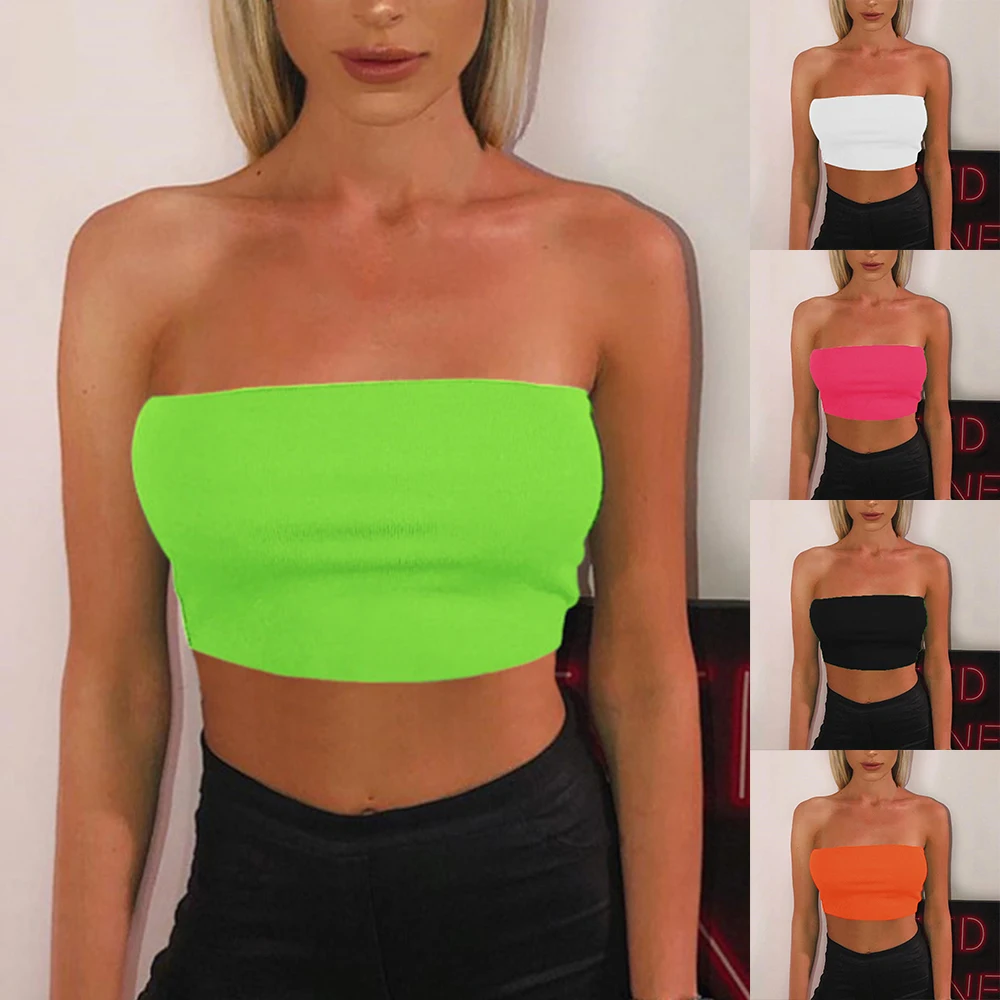Women's Sexy Shoulder Solid Breathable Strapless Bandeau Stretch Commuter Crop Tops Commuter Top Casual Lingerie Vest Bra
Women's Sexy Shoulder Solid Breathable Strapless Bandeau Stretch Commuter Crop Tops Commuter Top Casual Lingerie Vest Bra