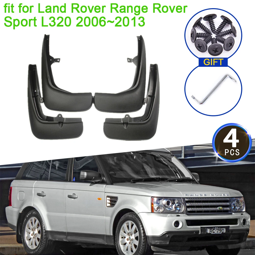 

4x For Land Rover Range Rover Sport L320 2006 2007 2008 2009 2010 2011 2012 2013 Mudguards Flare Mud Flaps Guard Splash Fenders