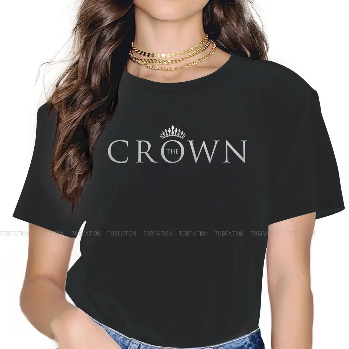 Design Female Shirts The Crown TV Oversized Vintage Women Tshirts Harajuku Casual Feminine Blusas
Design Female Shirts The Crown TV Oversized Vintage Women Tshirts Harajuku Casual Feminine Blusas