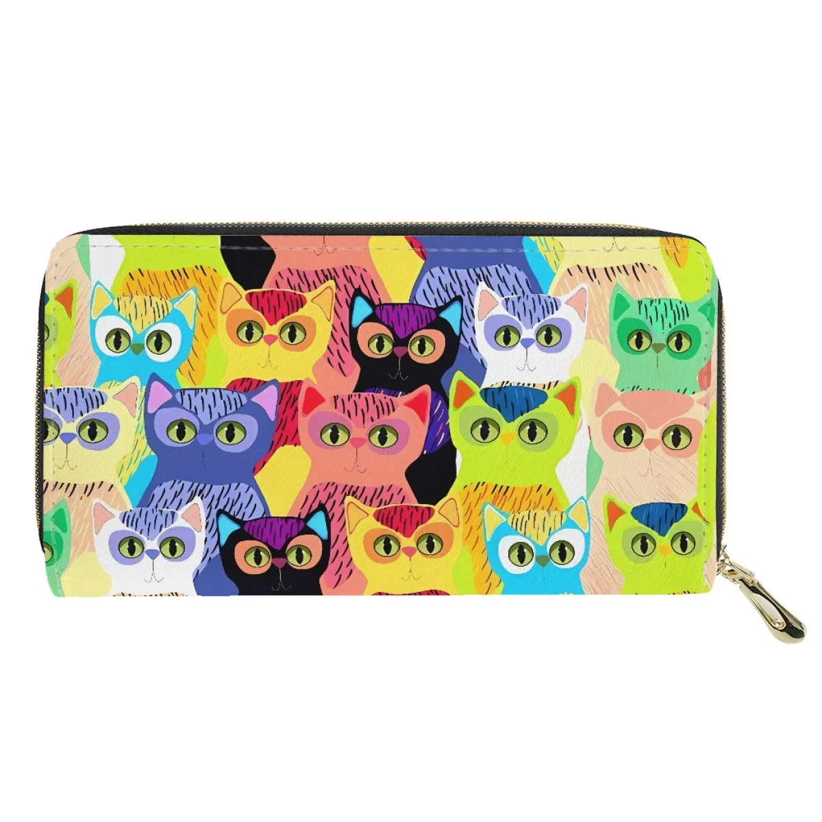 Colored Cat Printing Women's Wallet Kawaii Casual Ladies Daily Card Holder Zipper Money Bag for Teenager Custom Name Long Purses
Colored Cat Printing Women's Wallet Kawaii Casual Ladies Daily Card Holder Zipper Money Bag for Teenager Custom Name Long Purses