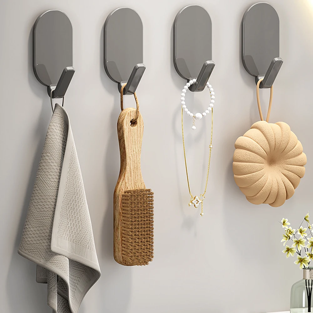 Multi-Purpose Self-adhesive Hooks, Oval Shaped, Punch-Free Seamless Hook, Wall Hook for Living Room, Home, Kitchen Item
Multi-Purpose Self-adhesive Hooks, Oval Shaped, Punch-Free Seamless Hook, Wall Hook for Living Room, Home, Kitchen Item