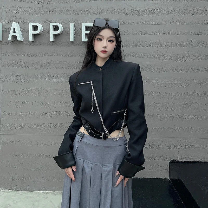 2023 Autumn New Improved Dark Chain Decoration Casual Short Jacket Suit Trendy Coat Women Female Office Lady High Quality New
2023 Autumn New Improved Dark Chain Decoration Casual Short Jacket Suit Trendy Coat Women Female Office Lady High Quality New