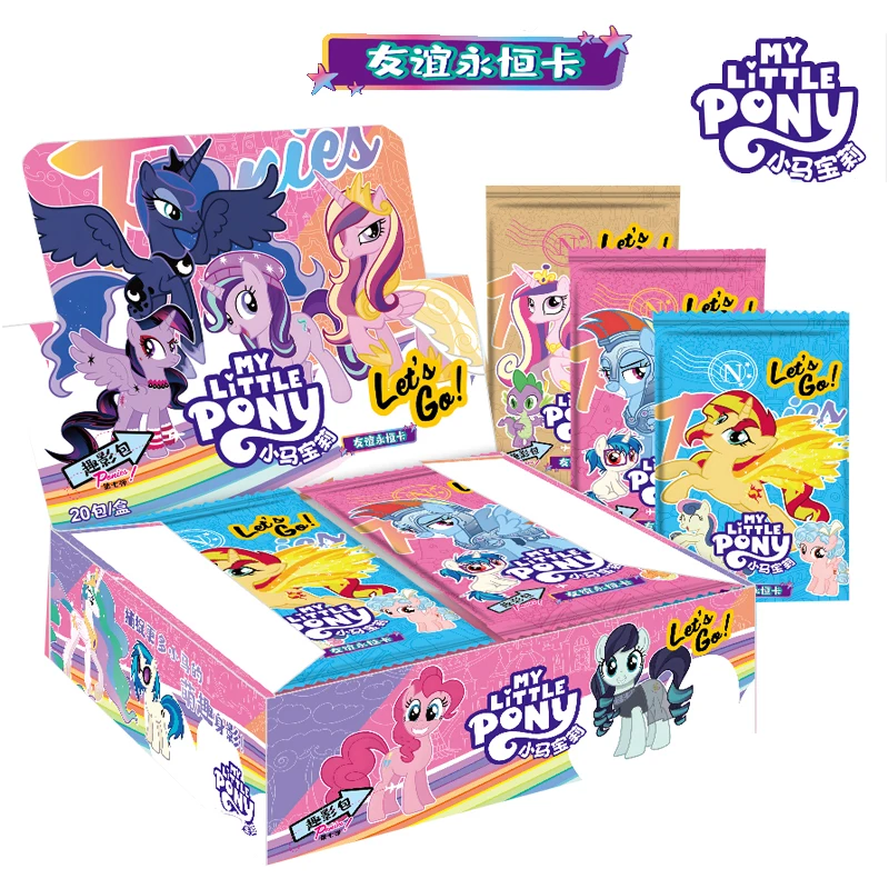 

Original My Little Pony Cards Cartoon Friendship Eternal Twilight Sparkle Rainbow Dash Kawaii Collection Card Gifts For Children