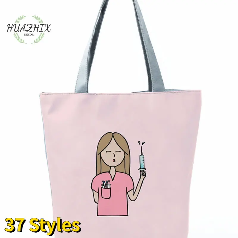 Printed Shoulder Bag Large Capacity Handbag Female Nurse Women Shopping Injection Reusable Cartoon Various Styles Holiday Gift
Printed Shoulder Bag Large Capacity Handbag Female Nurse Women Shopping Injection Reusable Cartoon Various Styles Holiday Gift