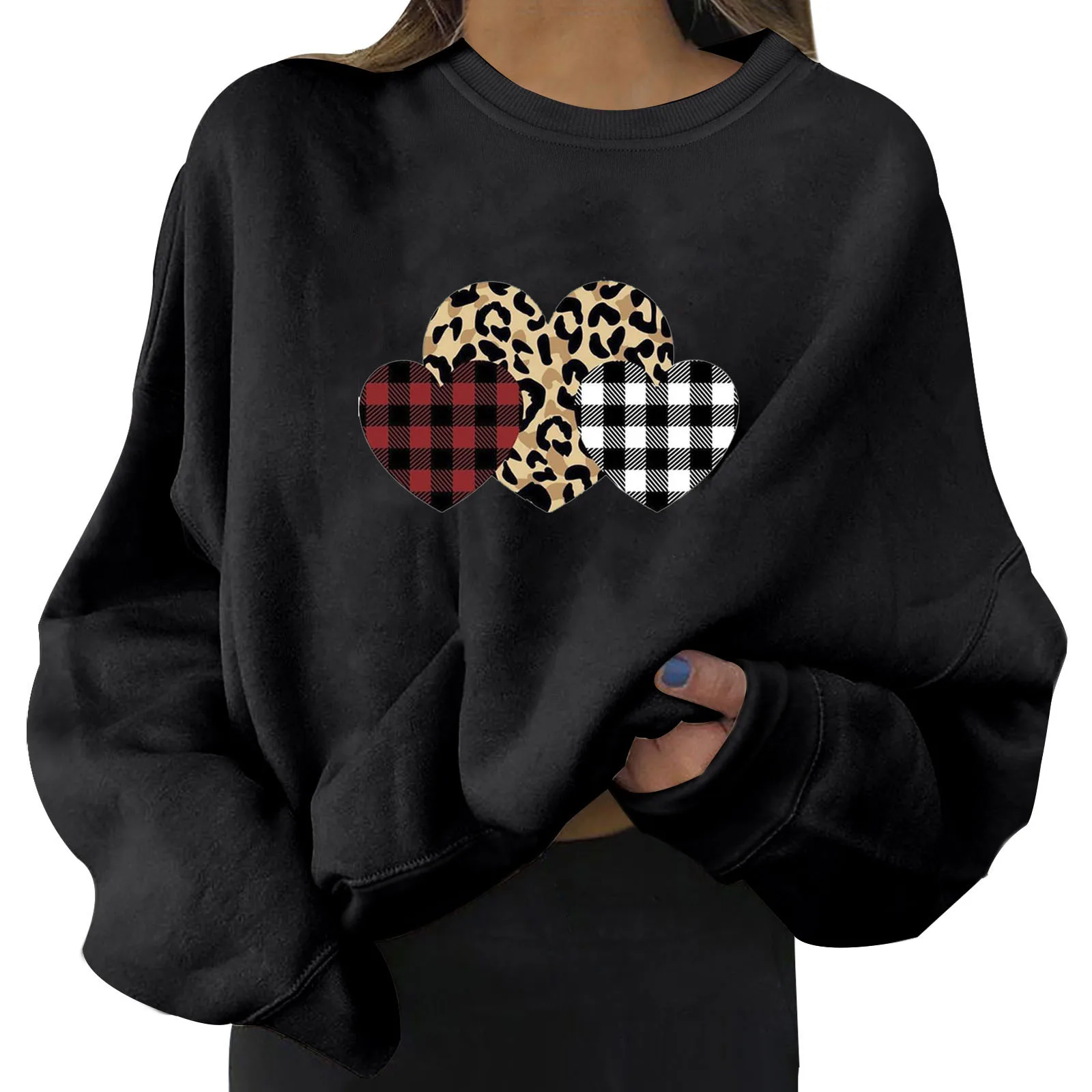 Oversized Hoodie For Women Casual Round Neck Long Sleeve Heart Printed Plus Size Soft Sweatshirts Women Winter Warm Pullovers
Oversized Hoodie For Women Casual Round Neck Long Sleeve Heart Printed Plus Size Soft Sweatshirts Women Winter Warm Pullovers