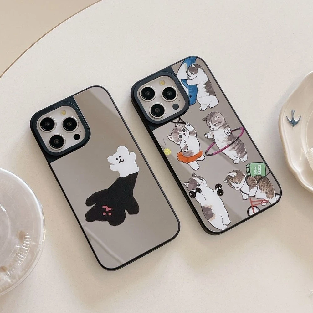 Cute Bear Cat MagSafe Mirror Surface Phone Case Cover for iPhone 11 12 13 14 15 Pro Max Case for IPhone 15 Pro Max
Cute Bear Cat MagSafe Mirror Surface Phone Case Cover for iPhone 11 12 13 14 15 Pro Max Case for IPhone 15 Pro Max
