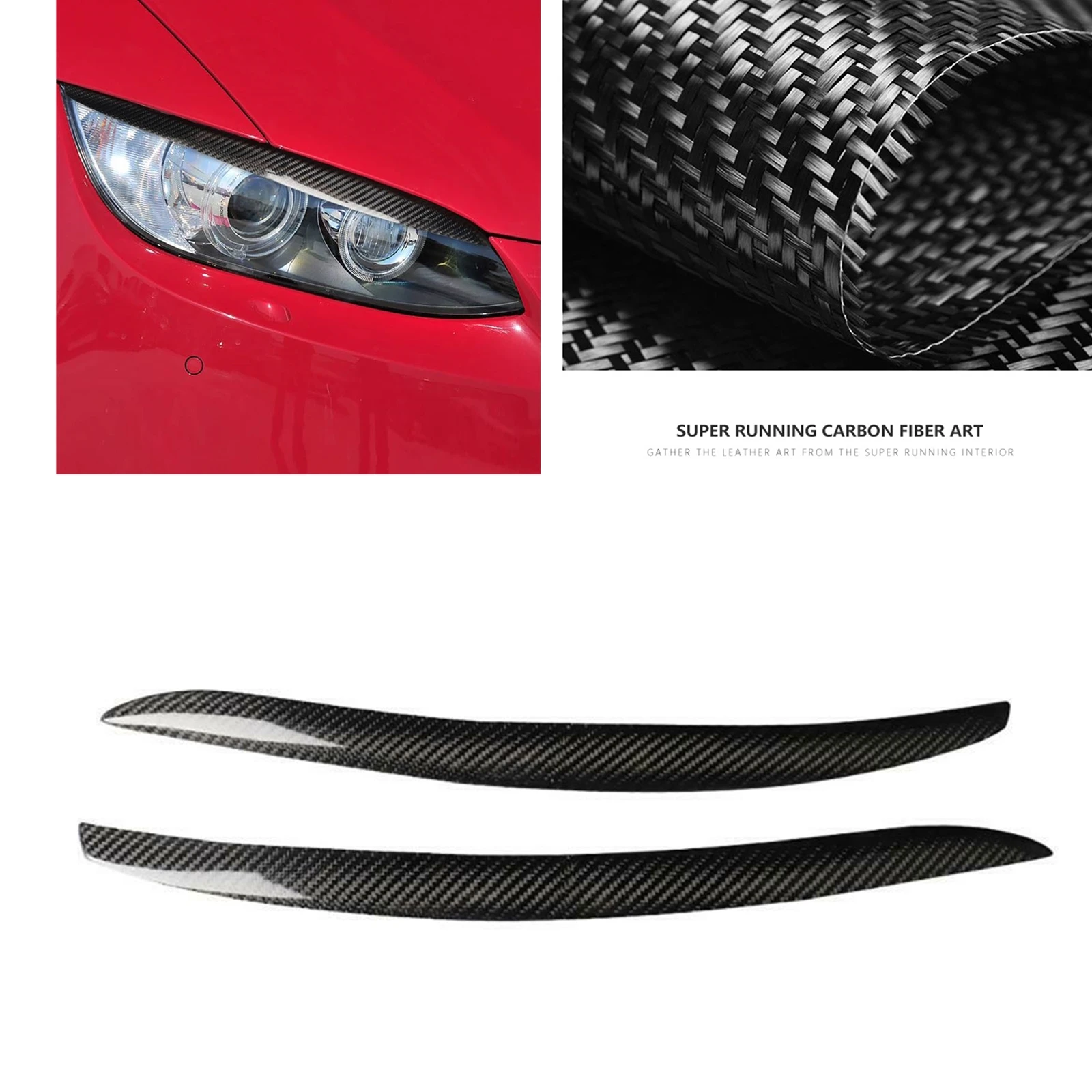Headlight Eyebrow Sticker Trim Front Head Light Lamp Headlamp Eyelid Brow For BMW 3 Series E92 E93 Coupe 2 Door 2006-2012
Headlight Eyebrow Sticker Trim Front Head Light Lamp Headlamp Eyelid Brow For BMW 3 Series E92 E93 Coupe 2 Door 2006-2012