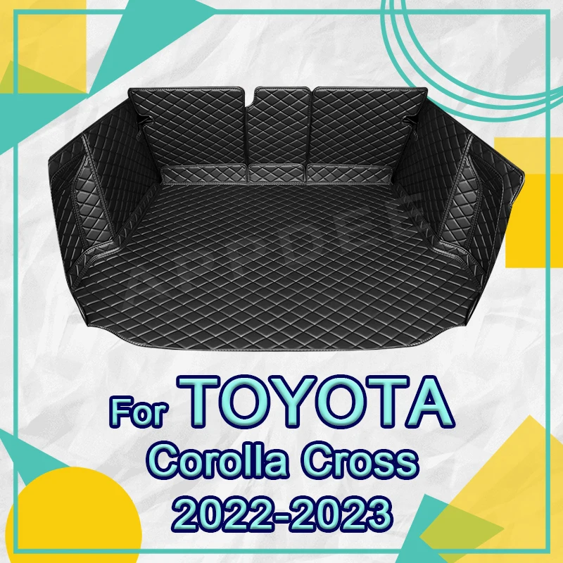 

Auto Full Coverage Trunk Mat For Toyota Corolla Cross 2022 2023 Car Boot Cover Pad Cargo Liner Interior Protector Accessories