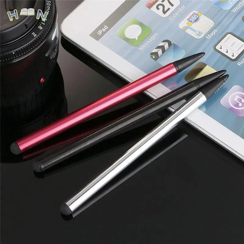 

Aluminum Capacitive Touch Screen Pen Stylus Universal For iPhone iPad Samsung Tablet Phone 2 in1 11.5cm
