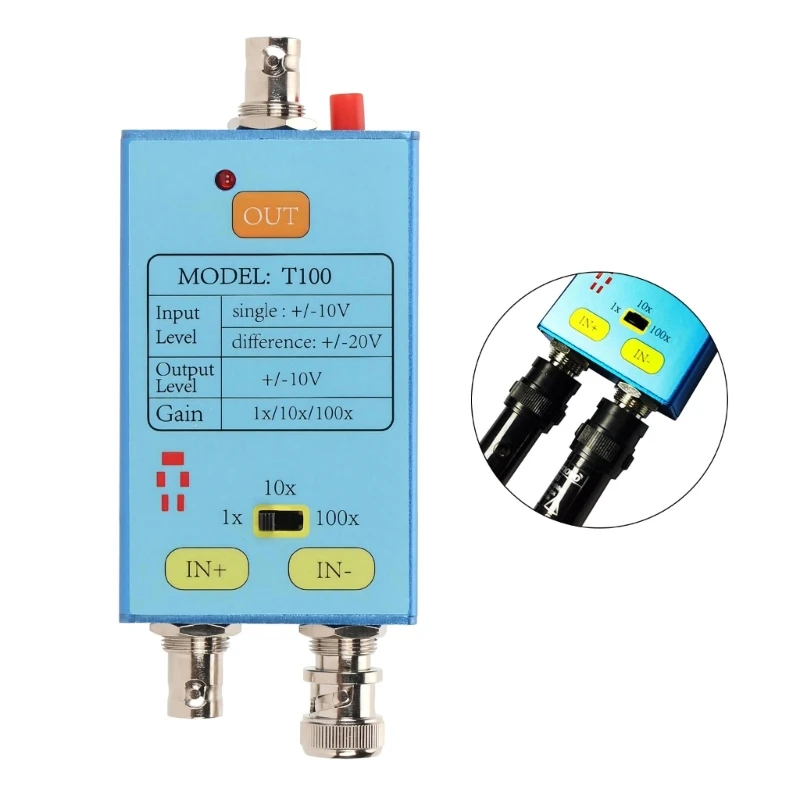 C1FB Aluminium Alloy T100 Differential Probe Oscilloscope Strengthen Weak Signals
C1FB Aluminium Alloy T100 Differential Probe Oscilloscope Strengthen Weak Signals