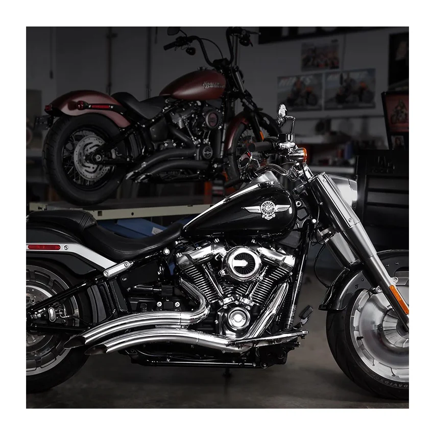 Exhaust Pipes System For Harley Softail Breakout Street Bob Fat Boy sweeping full exhaust pipe Motorcycle accessory
Exhaust Pipes System For Harley Softail Breakout Street Bob Fat Boy sweeping full exhaust pipe Motorcycle accessory