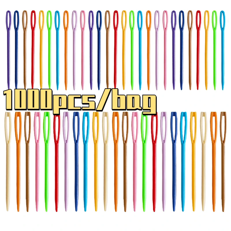 1000pcs 5.5/7/9cm Plastic Sewing Needles Wool Embroidery Weaving Needles for Crafts Clothing Shoes DIY Kniting Crochet Hooks
1000pcs 5.5/7/9cm Plastic Sewing Needles Wool Embroidery Weaving Needles for Crafts Clothing Shoes DIY Kniting Crochet Hooks