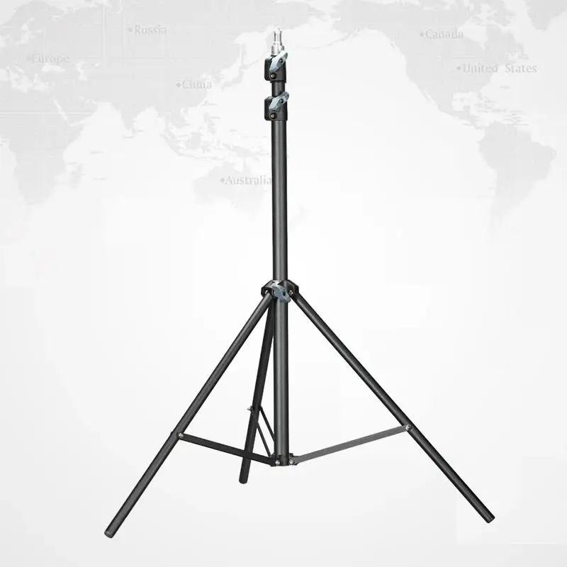 

2.1m Frosted Lamp Stand Multi Functional Floor Standing Outdoor Tripod Stand For Tiktok Live Streaming Extendable Triangle Phone
