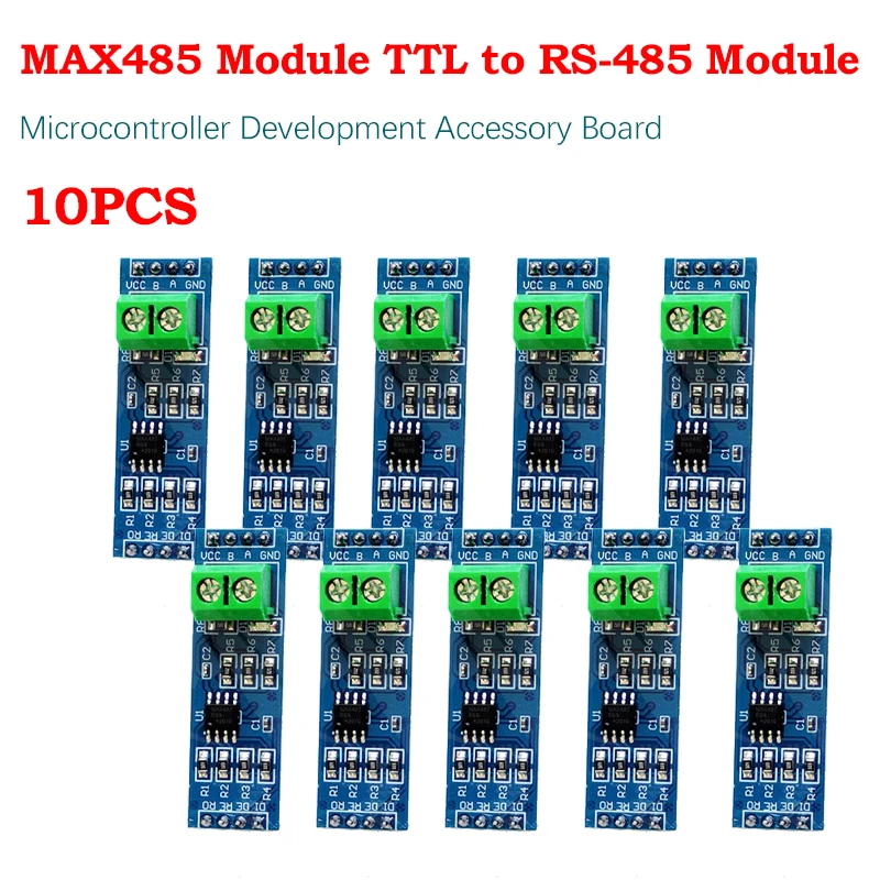 

10X MAX485 RS485 Transceiver TTL to RS-485 Module Instrument Interface Module SCM Development Board for Arduino RPI