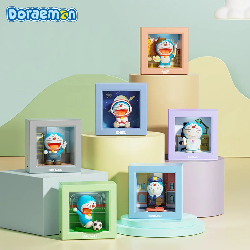 Kawaii Doraemon Portable Adjustable Bedside Lamp Pvc Material Six Professions Series Mini Frame Night Light Gifts For Children
Kawaii Doraemon Portable Adjustable Bedside Lamp Pvc Material Six Professions Series Mini Frame Night Light Gifts For Children