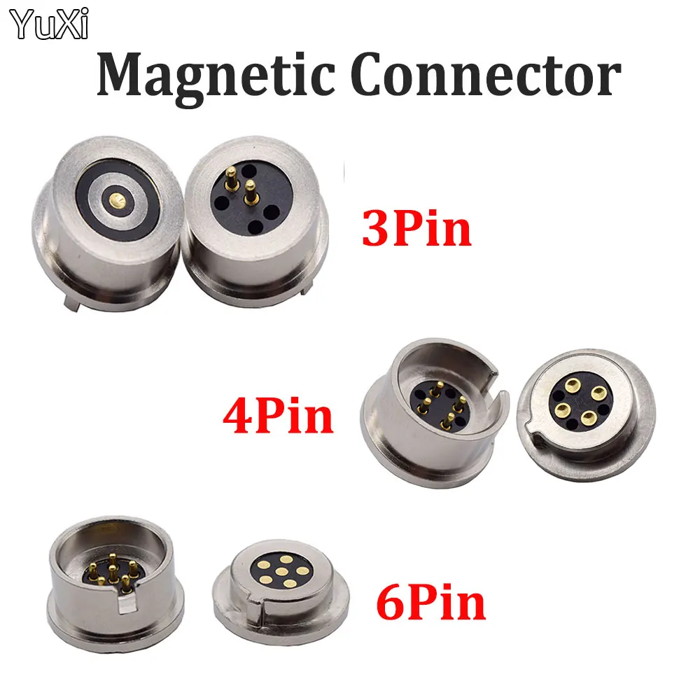 YUXI 1Pair 3/4/6pin Circular Magnetic Connector Adsorption Charging Connector 5V 2A Magnetic Charging Male Female Socket
YUXI 1Pair 3/4/6pin Circular Magnetic Connector Adsorption Charging Connector 5V 2A Magnetic Charging Male Female Socket
