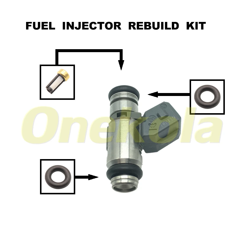 

Fuel Injector Service Repair Kit Filters Orings Seals Grommets for Ford Fiesta KA 1.3 1.3i 01-08 IWP119 2N1U9F593KA IWP-119