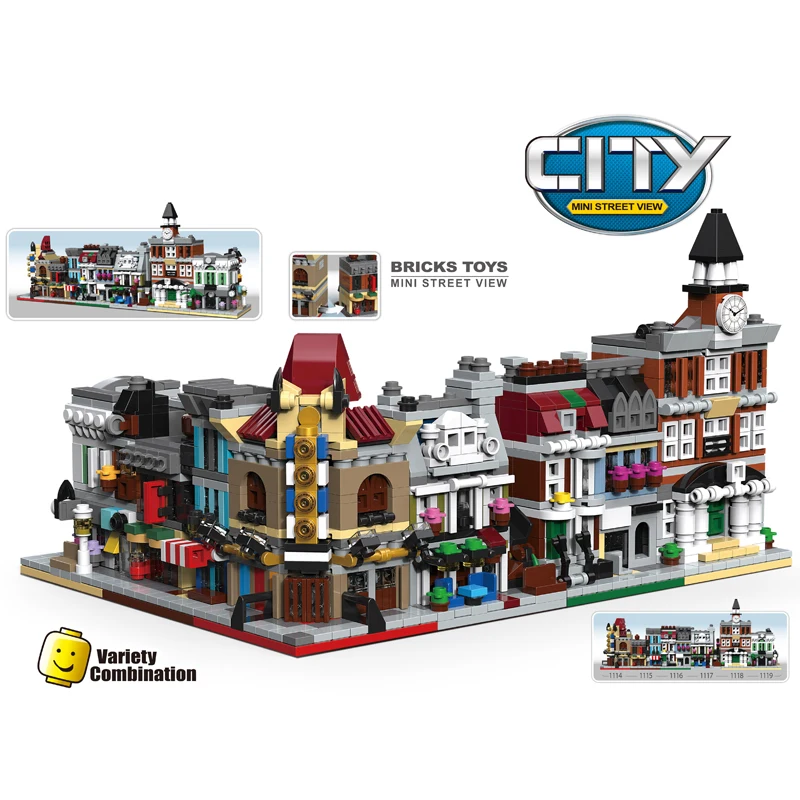 DECOOL Mini Street View Building Blocks Palace Cinema Detective Office Brick Bank Pet Shop City Bricks Toys For Children's Gifts
DECOOL Mini Street View Building Blocks Palace Cinema Detective Office Brick Bank Pet Shop City Bricks Toys For Children's Gifts