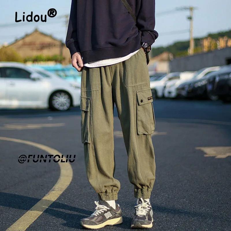 Solar System Vintage Solid Color Multiple Pockets Cargo Pants New High-quality Street Corner Tide Handsome Male Trousers 2023 
Solar System Vintage Solid Color Multiple Pockets Cargo Pants New High-quality Street Corner Tide Handsome Male Trousers 2023