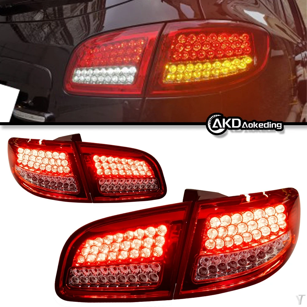 

AKD Tail Lamp for Hyundai Santa Fe Tail Lights 2006-2012 SantaFe LED Taillight DRL Signal Assembly Upgrade Auto Accessories 2PCS