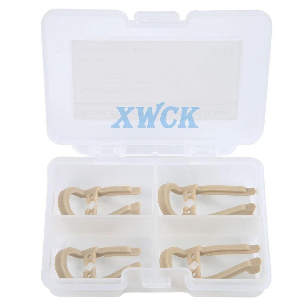 4pcs/box Dental Distal Extension Rubber Dam Clamp Preformed Rubber Barrier Clamp Resin Material Long/Short
4pcs/box Dental Distal Extension Rubber Dam Clamp Preformed Rubber Barrier Clamp Resin Material Long/Short