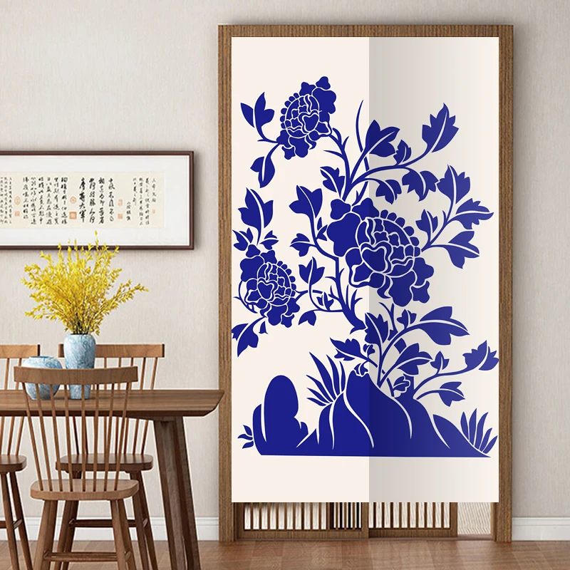 Chinese Blue And White Porcelain Pattern Element Polyester Fabric Partition Tube Curtain for Kitchen Toilet Door Without Rod
Chinese Blue And White Porcelain Pattern Element Polyester Fabric Partition Tube Curtain for Kitchen Toilet Door Without Rod