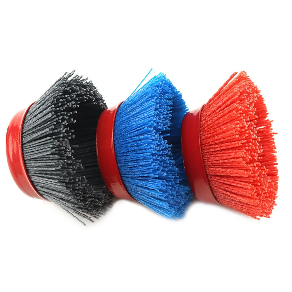 1PC 16mm Arbor Nylon Abrasive Cup Brush 100mm/4inch Wheel Wire Brush For Drill Rotary Tool Wood Polishing Deburring Cleaning
1PC 16mm Arbor Nylon Abrasive Cup Brush 100mm/4inch Wheel Wire Brush For Drill Rotary Tool Wood Polishing Deburring Cleaning