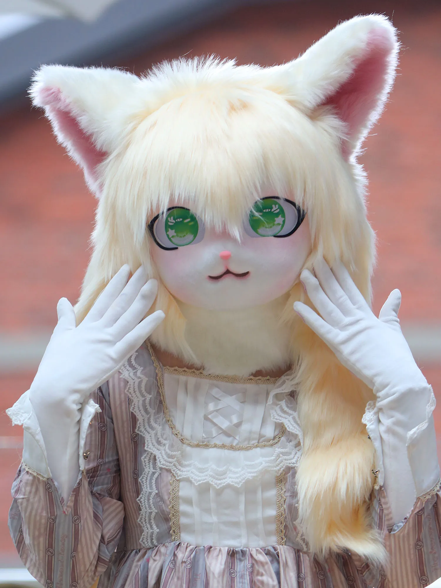 

Fursuit Kigurumi Headset Furry Cosplay Costumes Fox Rubbit Doll Cat costumes Animal Heads Wearable Kig Headsets Animal Costumes