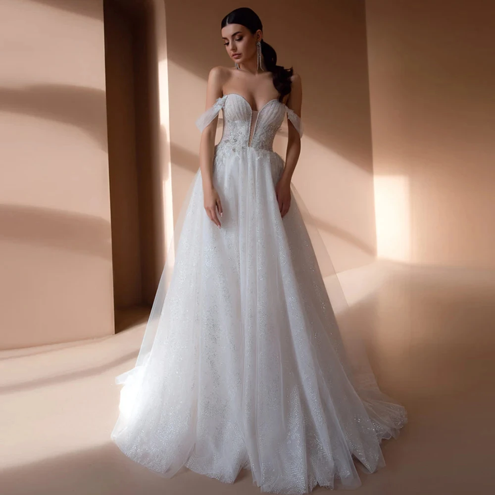 Off the Shoulder A-Line Wedding Dress Vestidos De Novia 2024 Sweetheart Neck Sexy Robes De Mariage Backless Luxury Trouwjurk
Off the Shoulder A-Line Wedding Dress Vestidos De Novia 2024 Sweetheart Neck Sexy Robes De Mariage Backless Luxury Trouwjurk