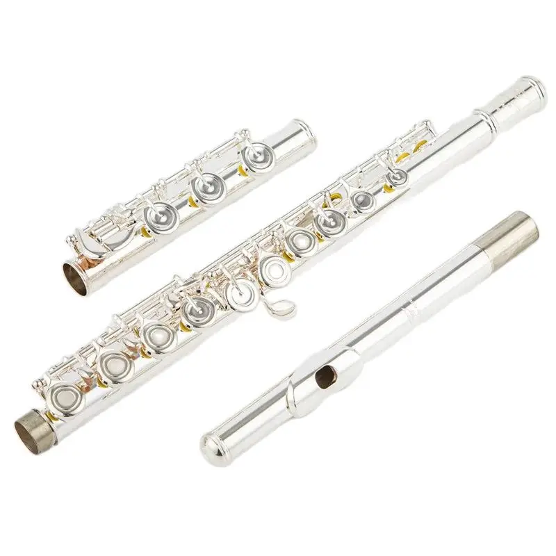 601 flute pro cupronickel opening c key 17 hole flute silver plated with box
601 flute pro cupronickel opening c key 17 hole flute silver plated with box