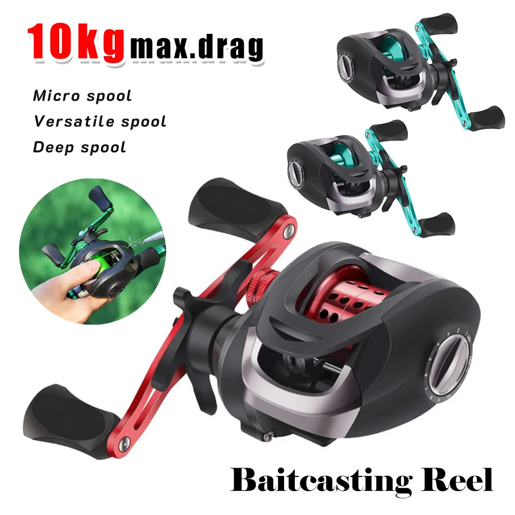 Universal Baitcasting Reel MAX Drag 10KG Lightweight Metal Spool Fishing Reel With 12-Gear Magnetic Brake For Outdoor Fishing
Universal Baitcasting Reel MAX Drag 10KG Lightweight Metal Spool Fishing Reel With 12-Gear Magnetic Brake For Outdoor Fishing