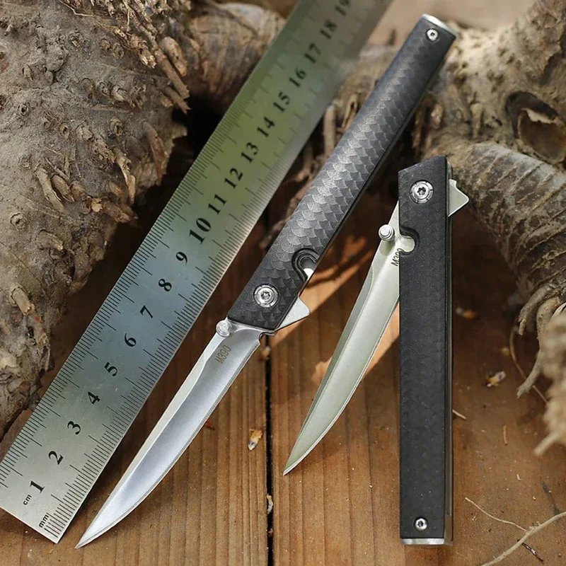 

Mini High Hardness Kitchen Fruit Knife with Clip Type Pocket Blade Folding Knife Portable Rescue Outdoor Camping Hunting Knife