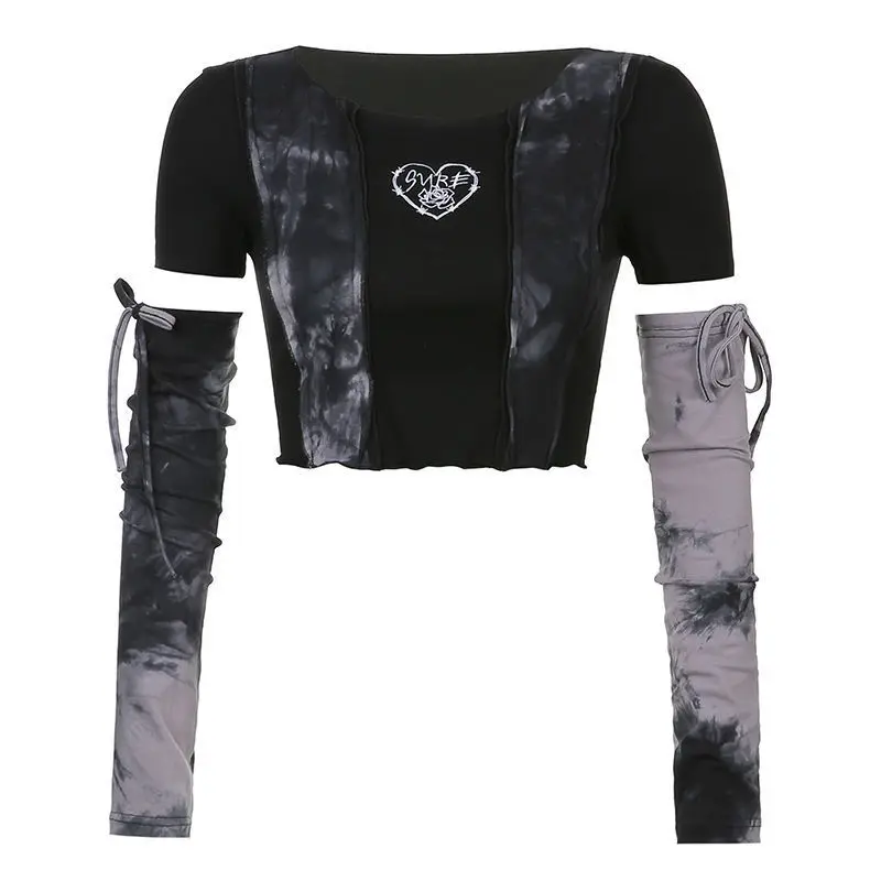 

2024 Autumn Ruffled Solid Bandage T-shirts Casual O Neck Chic Fashion Tops Women Tie Dye Long Sleeve Sexy Roupas Femininas