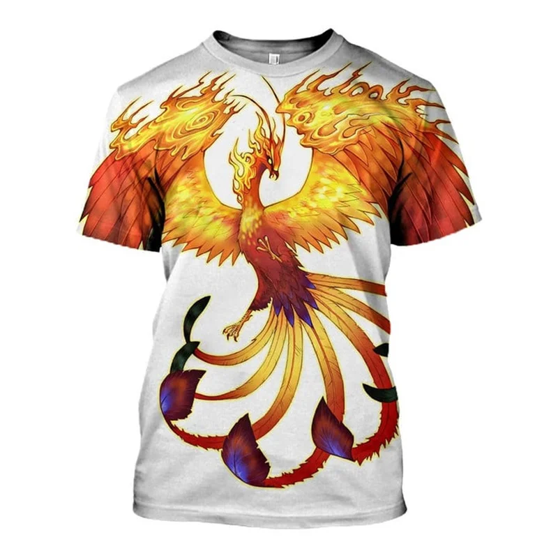 

2023 New Peacocks 3D Print T Shirt Fashion Cute Animals Personality Men And Women Harajuku Casual Short-sleeved T-shirt 2XS-6XL