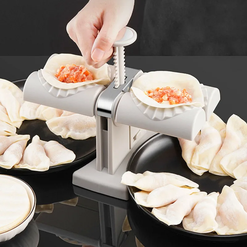 Automatic Double Head Dumplings Artifact Manual Press Noodle Type Pierogi Maker Mold Dumpling Maker Hoom Kitchen Dumpling Mould
Automatic Double Head Dumplings Artifact Manual Press Noodle Type Pierogi Maker Mold Dumpling Maker Hoom Kitchen Dumpling Mould