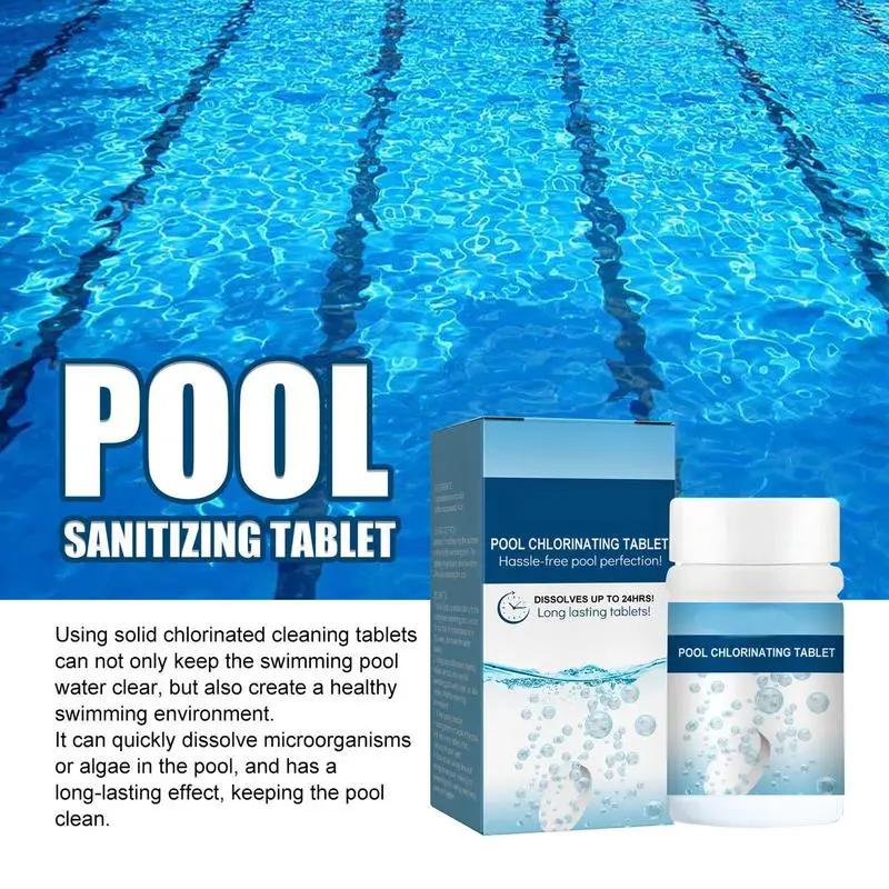 Pool Cleaning Tablets 100Pcs/Box Chloride Tablets For Water Quality Cleaning Chlorine Bromines Tablets For Stain Odor Removal
Pool Cleaning Tablets 100Pcs/Box Chloride Tablets For Water Quality Cleaning Chlorine Bromines Tablets For Stain Odor Removal
