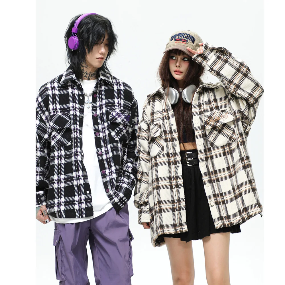 Women Oversize Shirts Men Streetwear Fashion Vintage Loose Casual Long Sleeve Plaid Shirts Jacket Campus Couple Shirts Coat
Women Oversize Shirts Men Streetwear Fashion Vintage Loose Casual Long Sleeve Plaid Shirts Jacket Campus Couple Shirts Coat