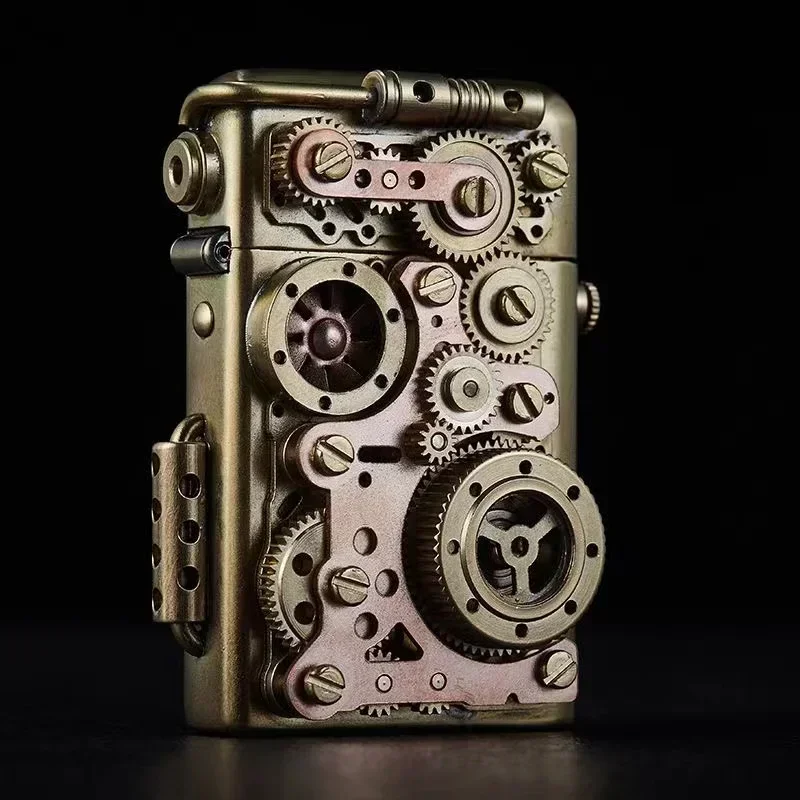 2024 Authentic Shuttle Pure Handmade Brass Kerosene Lighter With Multi-Layer Gear Linkage Kerosene Lighters A High-end Gift
2024 Authentic Shuttle Pure Handmade Brass Kerosene Lighter With Multi-Layer Gear Linkage Kerosene Lighters A High-end Gift