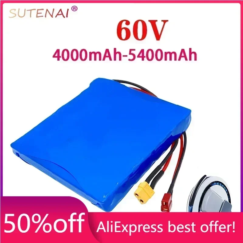 60V 4.0Ah 4.4Ah 5Ah 5.4.Ah 18650 lithium battery pack 16S1P HG2 NCR18650B balance bike electric unicycle rechargeable battery
60V 4.0Ah 4.4Ah 5Ah 5.4.Ah 18650 lithium battery pack 16S1P HG2 NCR18650B balance bike electric unicycle rechargeable battery