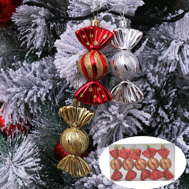 5pcs/Box Plastic Candy Ornament Christmas Tree Hanging Pendant Xmas Prop Navidad Natal Happy New Year Decor
5pcs/Box Plastic Candy Ornament Christmas Tree Hanging Pendant Xmas Prop Navidad Natal Happy New Year Decor
