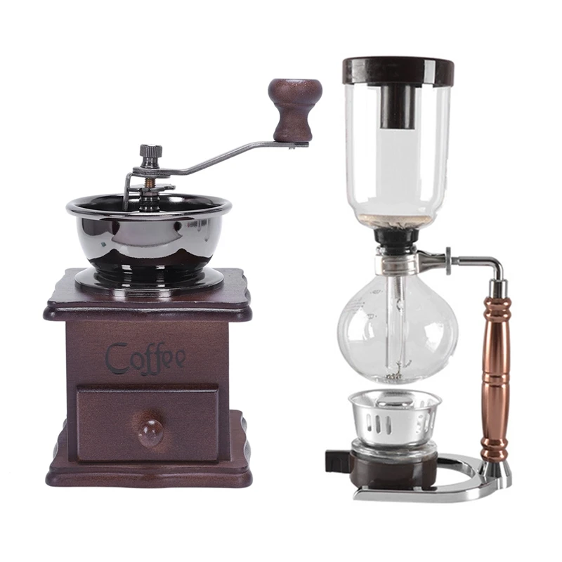 Manual Coffee Grinder, Hand Coffee Beans Grinding Machine & Japanese Style Siphon Coffee Maker Tea Siphon Pot
Manual Coffee Grinder, Hand Coffee Beans Grinding Machine & Japanese Style Siphon Coffee Maker Tea Siphon Pot