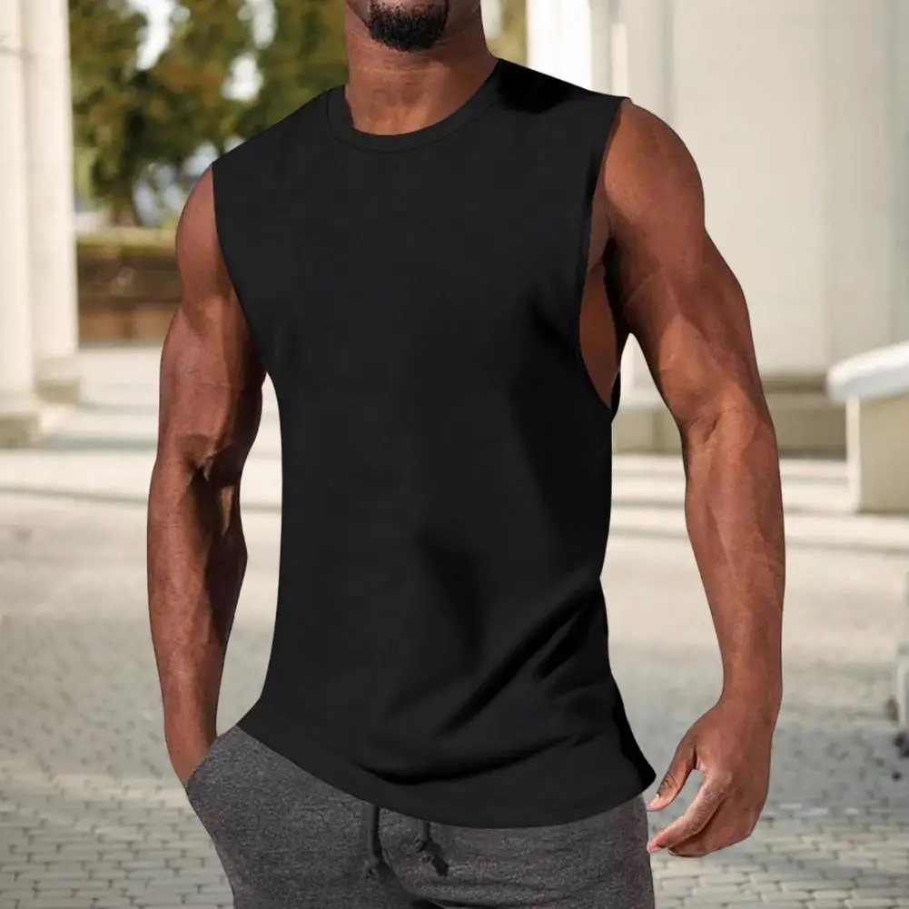 Men Athletic Sleeveless Top Men's Solid Color O-neck Sport Vest for Bodybuilding Fitness Sleeveless Loose Fit for Streetwear
Men Athletic Sleeveless Top Men's Solid Color O-neck Sport Vest for Bodybuilding Fitness Sleeveless Loose Fit for Streetwear